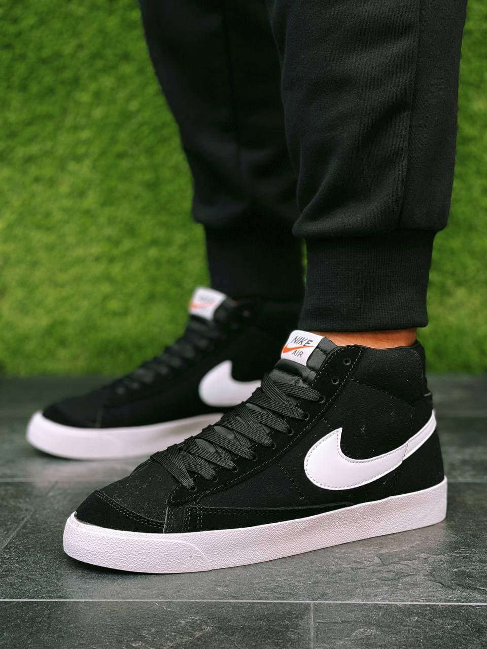 

Мужские кроссовки Nike Blazer черные высокие, чоловічі/жіночі кросівки Nike Blazer високі, Черный