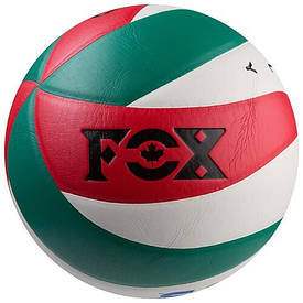 Мяч волейбольный FOX12 красный/зеленый VB/FX-1