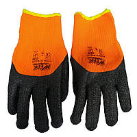 WERK WE2133 Перчатки трикотажные усиленные с латексным покрытием (Оранжевые)