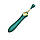 Вибратор двухсторонний универсальный Zalo Bess с насадками Green, фото 5