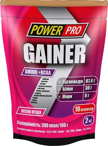 

Гейнер Power Pro Gainer Лесная Ягода 2 кг