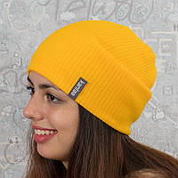 Вязаная шапка КАНТА размер универсальный 50-60, желтый (OC-742), фото 1