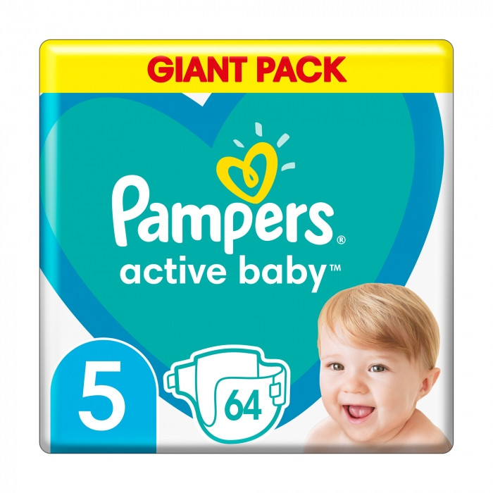 

Подгузники Pampers Active Baby размер 5 (11-16 кг) 64 шт