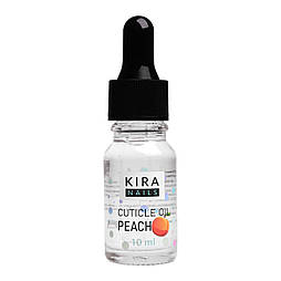 Kira Nails Cuticle Oil Peach - масло для кутикулы с пипеткой, персик, 10 мл