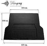 Автомобільні килимки Hyundai Santa Fe 2010-2012 Комплект з 2-х килимків Stingray, фото 9