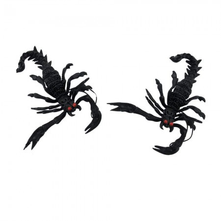 Скорпіон резиновий на Хелловін, чорний, Скорпион резиновый на хэллоуин