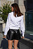 Женская однотонная классическая блузка (Инь jd​), фото 6