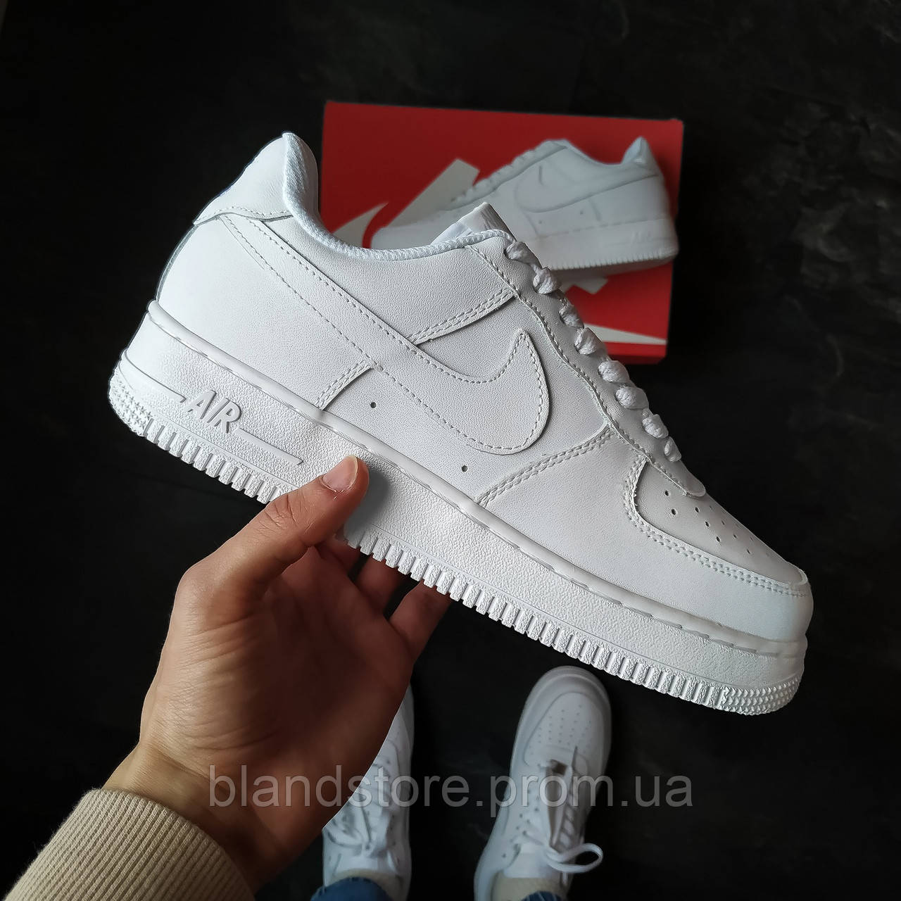 

Кроссовки Nike Air Force 1 белые 36-45 р 42, Белый