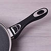 Сковорода с керамическим антипригарным покрытием мрамор и крышкой Kamille KM-4256MR (26 см), фото 6