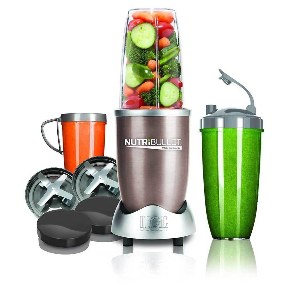 

Кухонный процессор NutriBullet Pro 900 Вт (набор Family) Delimano, 12 предметов, разные цвета