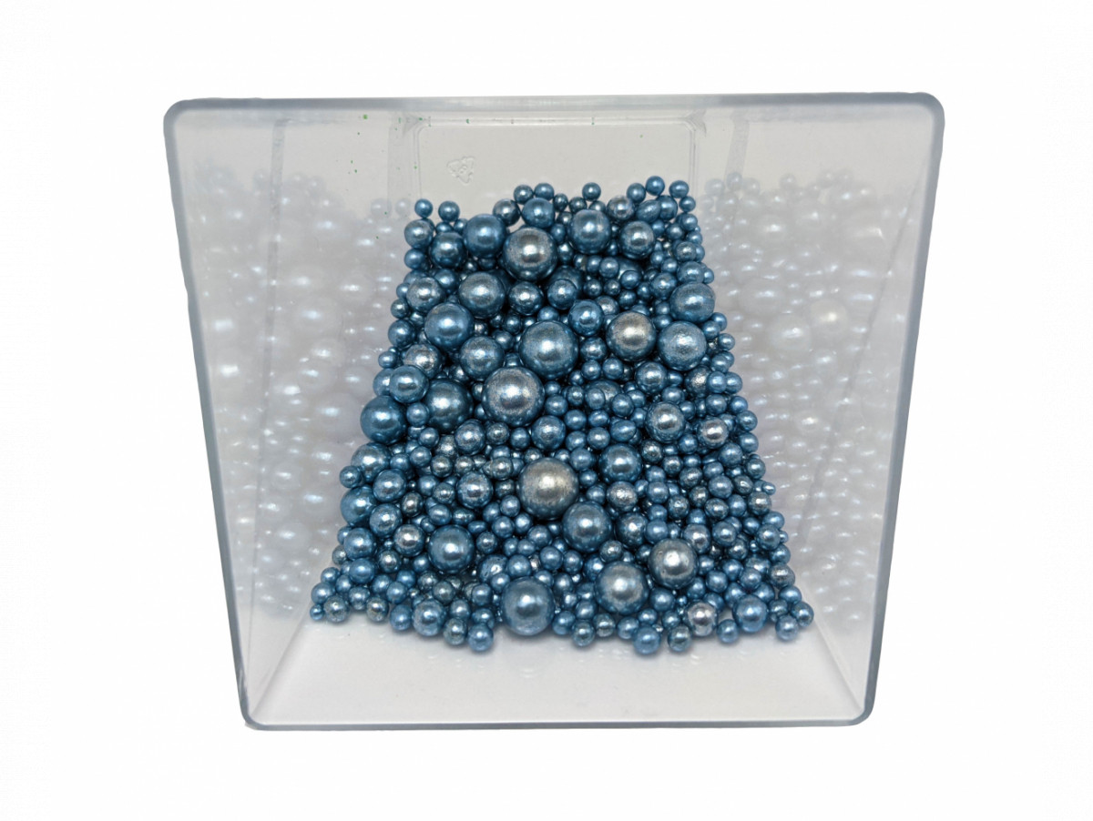 Посипання Кульки дзеркальні блакитні, 50 грам