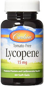 Ликопин Carlson Labs Lycopene 15 mg 60 softgels