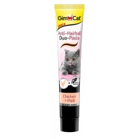 

GimCat Anti-Hairball Duo-Paste паста для выведения шерсти из ЖКТ кошек с курицей, 50г