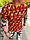 Стильна чоловіча літня футболка Palm Angels "Вогонь" помаранчева - M, L, XL, фото 3