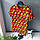 Стильна чоловіча літня футболка Palm Angels "Вогонь" помаранчева - M, L, XL, фото 4