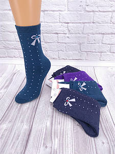 Жіночі махрові шкарпетки "Lux" Бант