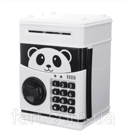 Копилка электронная сейф "PANDA" - банкомат для денег, с пин-кодом
