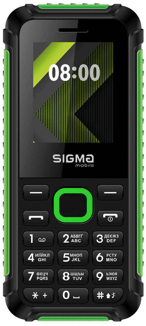 

Телефон Sigma X-Style 18 Track Black-Green Гарантия 12 месяцев