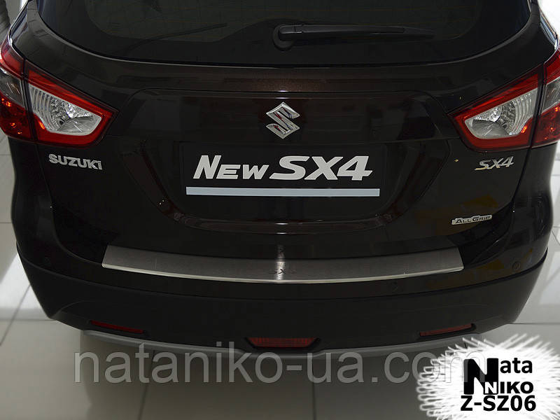 

Накладка на задний бампер с загибом Suzuki SX4 II 5D