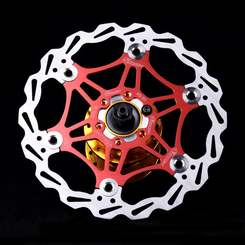 Велосипедний гальмівний ротор на павука, плаваючий 160 мм JEDERLO FD-01, червоний гальмівний диск для велосипеда