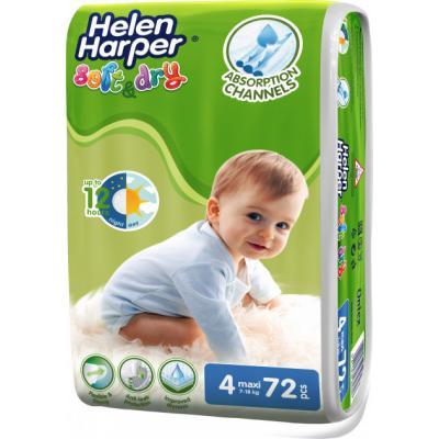 

Подгузник Helen Harper Soft&Dry Maxi 7-18 кг 72 шт, Белый