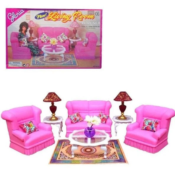 

Набор кукольной мебели для барби Gloria 9704 "Гостиная"