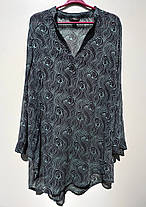 Шифонова блуза туніка hsm розмір 44 (б-117) туніка/блузка, фото 2
