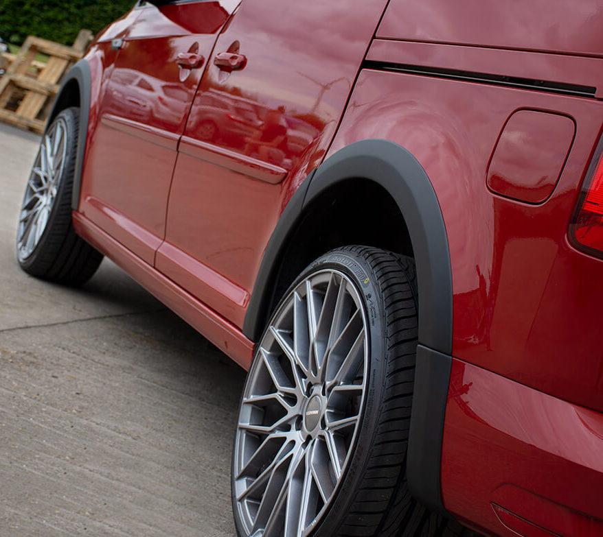 Защитные накладки на колесные арки для Volkswagen Caddy 2015-2020 (стандарт.база), фото 4