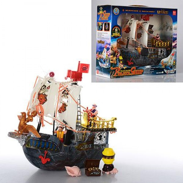 

Детский игровой Пиратский корабль 50828D в комплекте с фигурками пиратов и аксессуарами