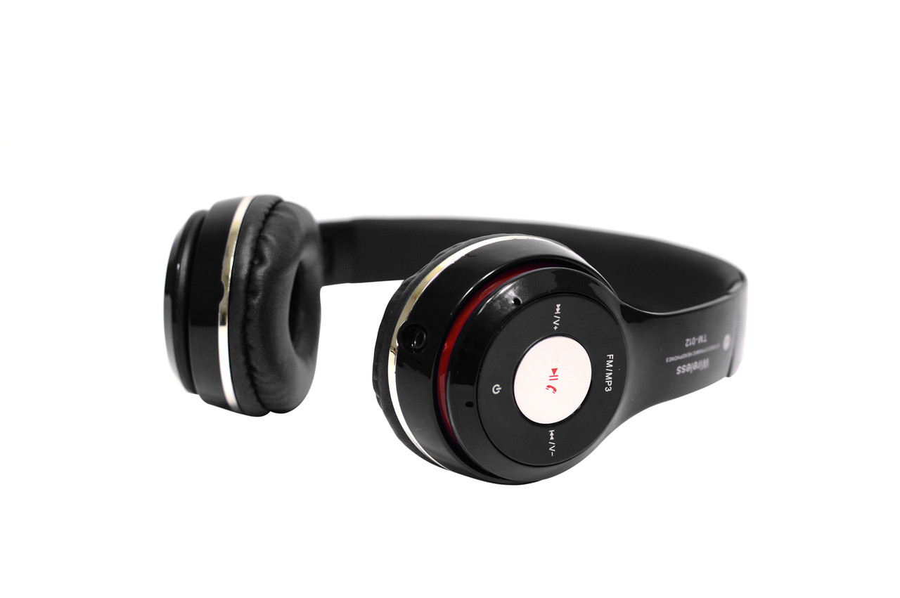 Наушники Monster Beats TM-12 накладные беспроводные Bluetooth с mp3 + FM радио черные