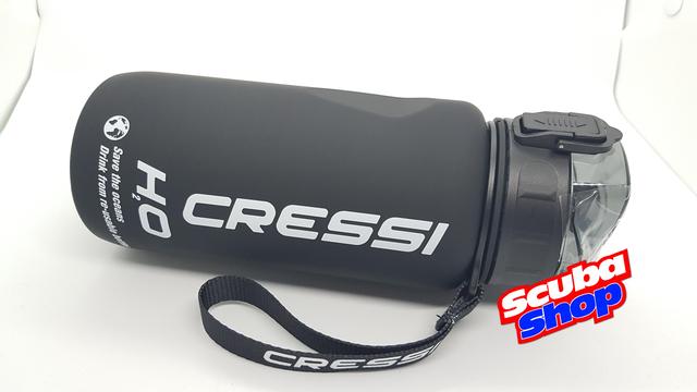 Бутылка CRESSI-SUB H2O Frosted 600 мл, черный