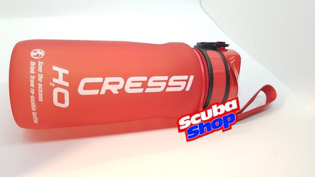 Пляшка CRESSI-SUB H2O Frosted 600 мл, червоний