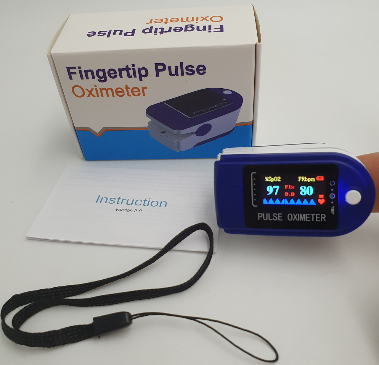 

Пульсометр измеритель пульса и кислорода в крови бытовой Fingertip Pulse Oximeter AB-88, Buy now