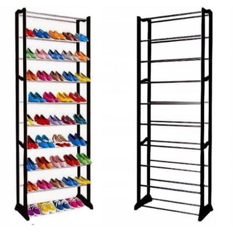 

Полка для обуви на 30 пар Amazing Shoe Rack 51х24х140 см Черная! Хит цена, Черный