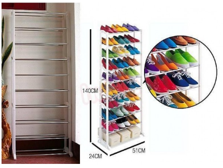 

Стойка для обуви, органайзер на 30 пар, полка под обувь,стеллаж Amazing Shoe Rack! хорошая цена, Белый