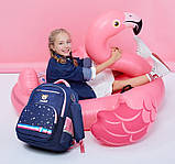 Ортопедический школьный рюкзак с пеналом для девочки 3-4-5-6 класс | 9-10-11-12 лет | анатомический портфель, фото 7