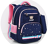 Ортопедический школьный рюкзак с пеналом для девочки 3-4-5-6 класс | 9-10-11-12 лет | анатомический портфель, фото 6