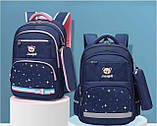 Ортопедический школьный рюкзак с пеналом для девочки 3-4-5-6 класс | 9-10-11-12 лет | анатомический портфель, фото 8