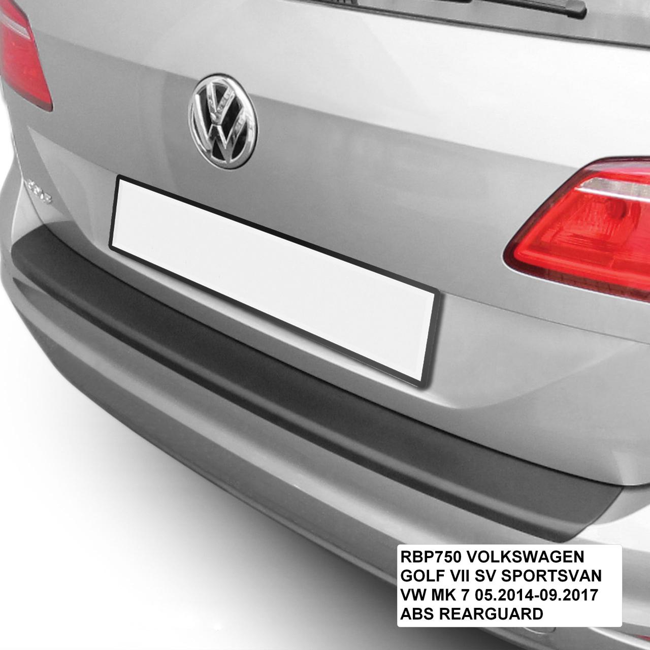 Пластиковая накладка заднего бампера для Volkswagen Golf VII SportsVan 2014-2020, фото 9
