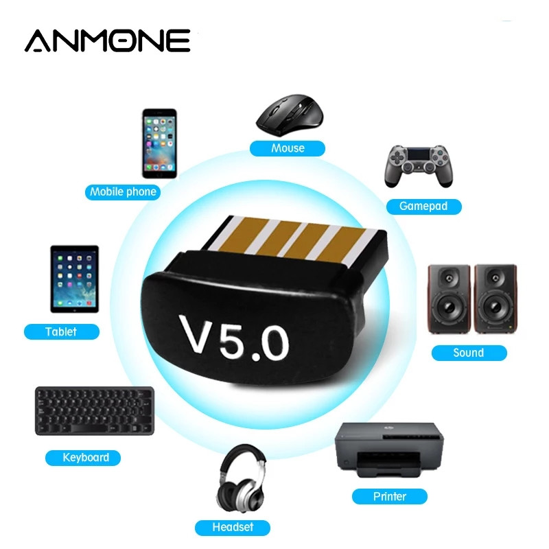 Адаптер ANMONE Bluetooth 5.0 mini 8761B