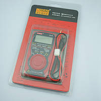 Компактный мультиметр ua18, чехол-книжка для хранения, ток, напряжение, сопротивление, тест диодов, батарей