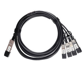 Кабель DAC QSFP28 100G to 4*SFP28 25G Passive Direct Attach Copper Twinax Cable 1m Alistar