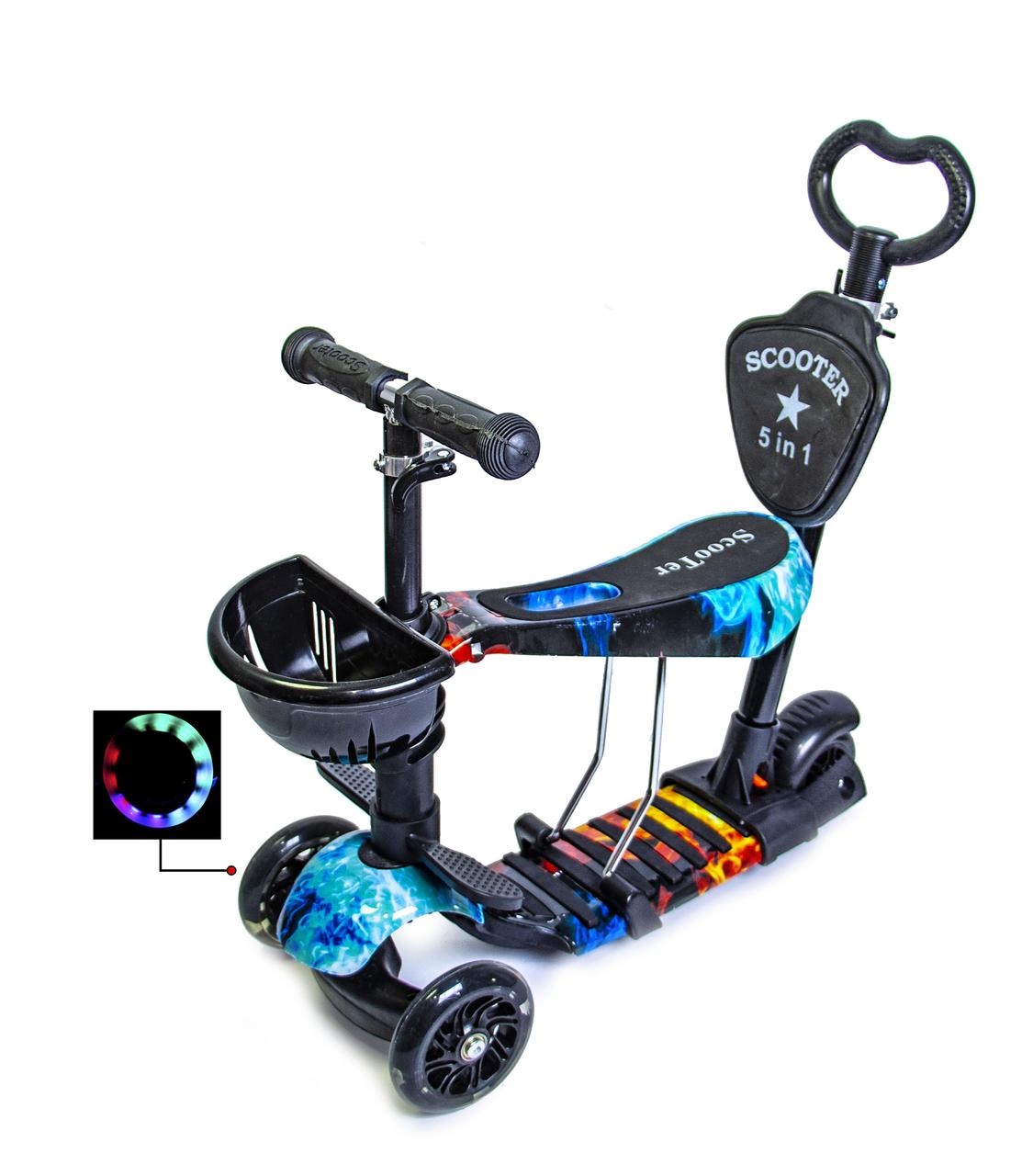 

Самокат Scooter 5in1 Fire and Ice