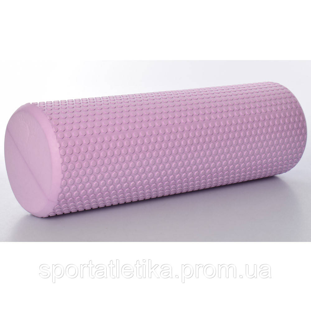 

Массажный валик Foam Roller 45 см ролик для спины, Фиолетовый, MS 3231-1-V