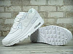 Чоловічі кросівки Nike Air Max 90 (білі) К10698 модне взуття для хлопців, фото 3