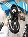 Чоловічі кросівки Adidas Niteball Black/White (чорно-білі) 717TP повсякденні стильні кроси, фото 4