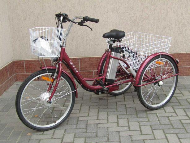 

Электровелосипед дорожный трехколесный 26 Kelb Bike 350W PAS Product Красный