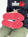 Мужские кроссовки Nike Air Jordan 1 Retro (бело-черные с красным) J2063 модные высокие кроссы, фото 9