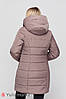 Зимове пальто 2в1 для вагітних р. 44-52 синє ABIGAIL довга жіноча куртка зима ТМ Юла Мама, фото 8