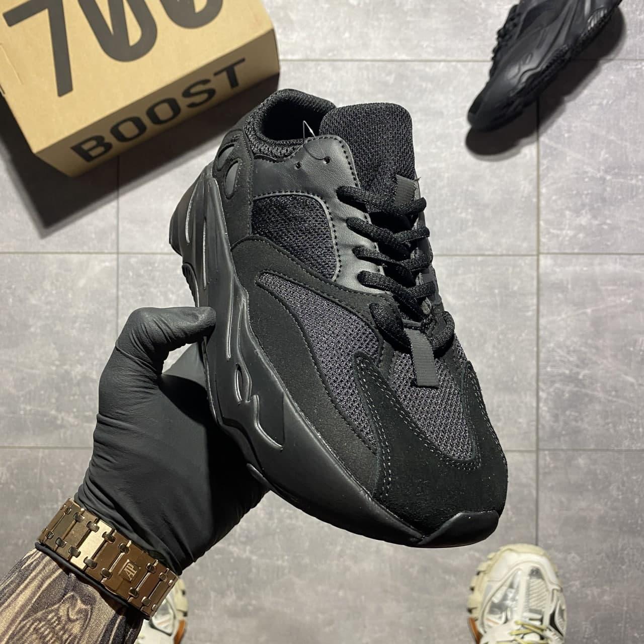 Чоловічі кросівки Adidas Yeezy Boost 700 Black (Чорний) C-506 зручні і круті демісезонні кроси